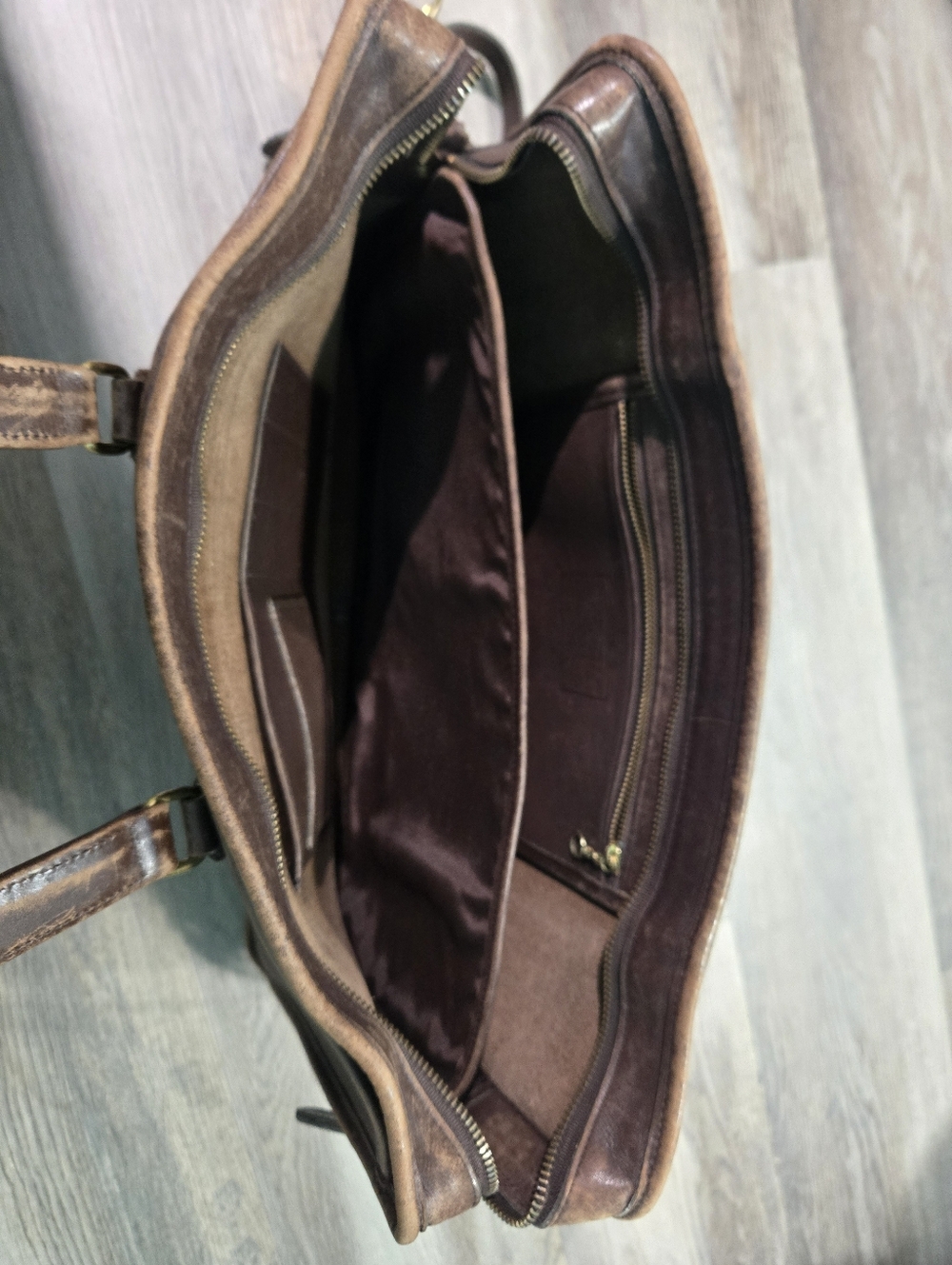 Vintage 1998 Coach Embassy Briefcase 5296 Brown Leather Laptop Bag - Made in USA - Picture 9 of 13